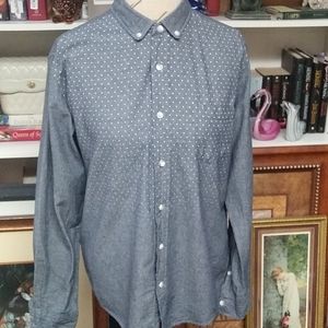 Retrofit Brand Mfg Cotton Denim Shirt Size Medium